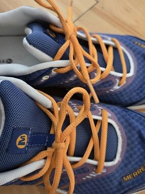 Merrell Blue and Orange Athletic Sneakers